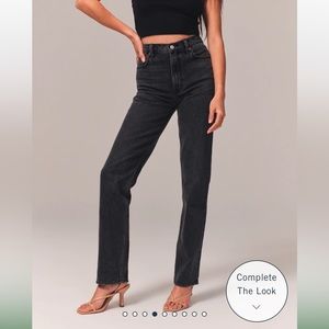 A&F Ultra high rise 90’s straight jean size 10L